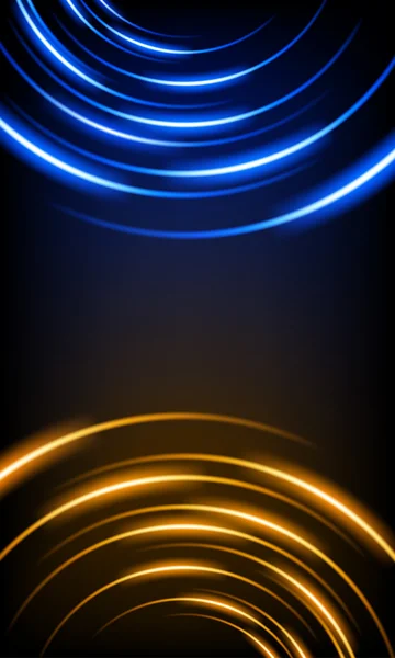 Abstrakter Hintergrund mit leuchtenden Streifen — Stockvektor