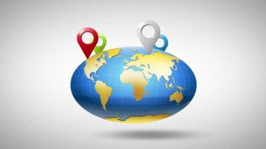 Dünya çapında hangi çok renkli işaretleyicileri geolocation