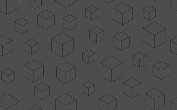 Бесшовный абстрактный фон с кубиками — стоковый вектор