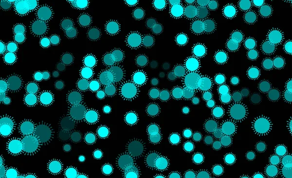 Fond transparent avec des molécules de virus — Image vectorielle