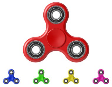 Beyaz arka plan üzerinde izole spinner kıpır