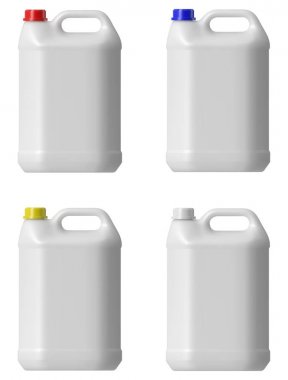 plastik kapak üzerinde beyaz izole