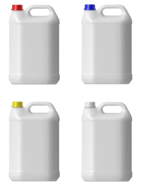 Πλαστικό δοχείο που απομονώνονται σε λευκό — Διανυσματικό Αρχείο