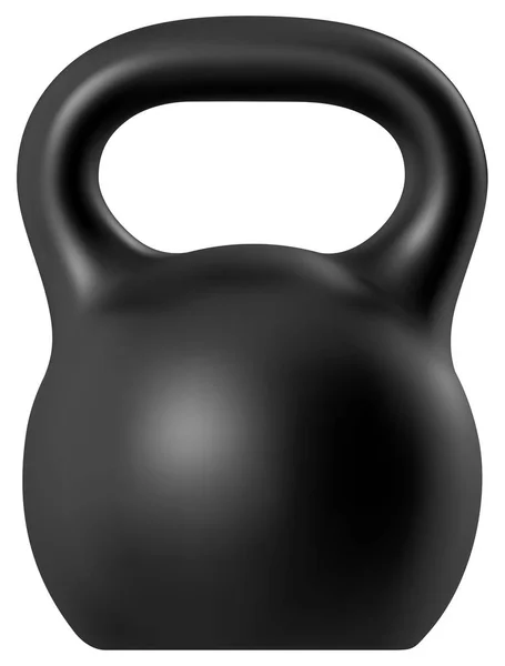 Kettlebell isolado em branco — Vetor de Stock