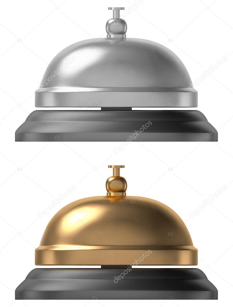 Service bell isolated on white