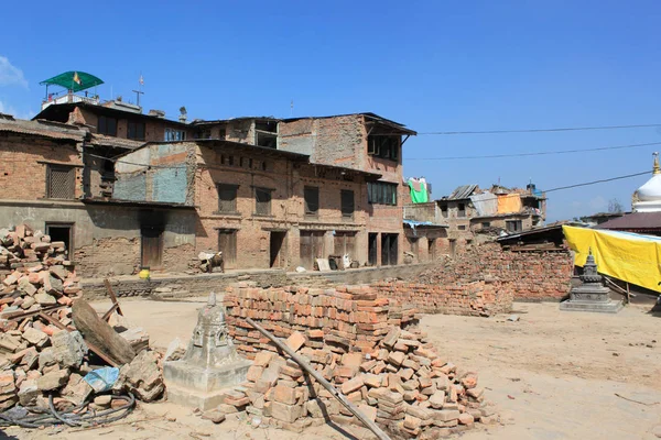 The earthquake that struck Nepal in 2015 — ストック写真