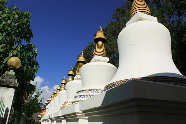 Buddyjski Klasztor Jest Jednym Najświętszych Miejsc Dla Buddystów Regionie Nepalu — Zdjęcie stockowe