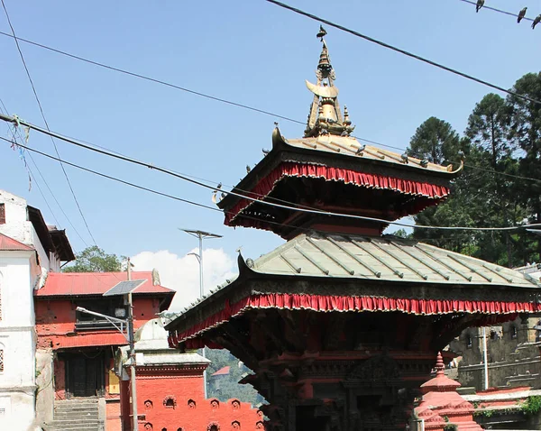 Pashupatinath Είναι Ένα Από Τέσσερα Πιο Σημαντικά Θρησκευτικά Μέρη Στην — Φωτογραφία Αρχείου