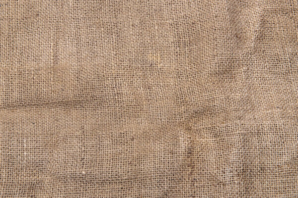 Burlap or sacking texture for the background close up