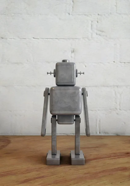 Vintage robot leksak av metall. — Stockfoto