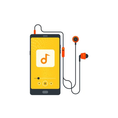 Kulaklık, kulaklık, cep telefonu, müzik dinleme, neşeli şarkılar çalma listesi, müzik çalar, Stereo ses, Kulaklık, kordon teli, ses cihazı, giysi baskısı ve kapak.