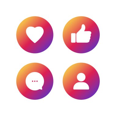 Simge, Sosyal Medya, Uygulama Bildirimi gibi simgeleri destekliyor. Web sitesi tasarımı için sembol, logo, uygulama, UI.