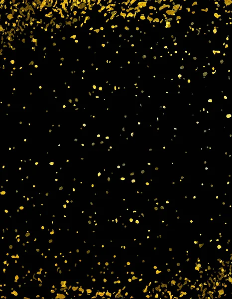 Altın glitter konfeti — Stok Vektör