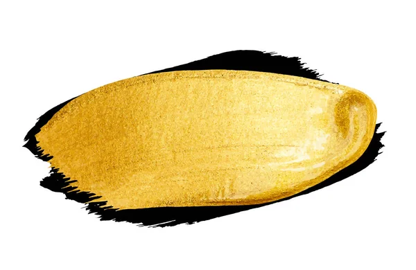Золотой штрих для поздравительной открытки — стоковый вектор