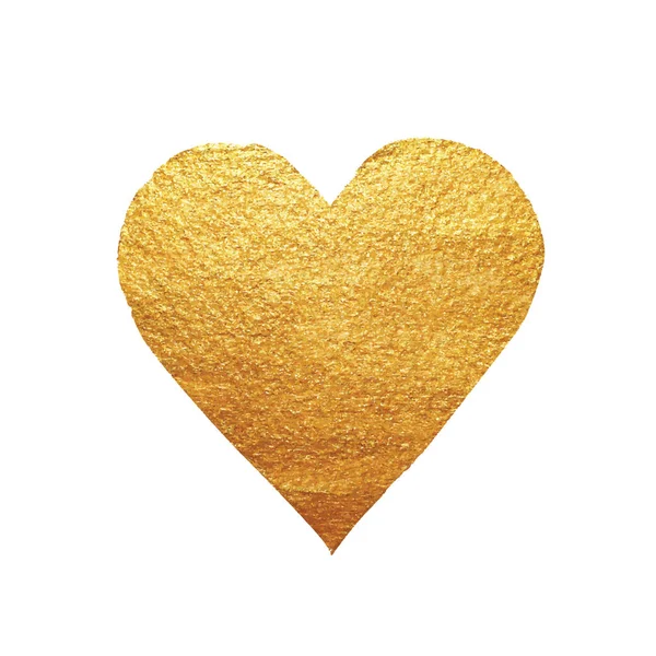 Vektor glänzendes goldenes Herz — Stockvektor