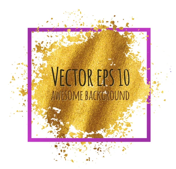 Pinceladas douradas —  Vetores de Stock