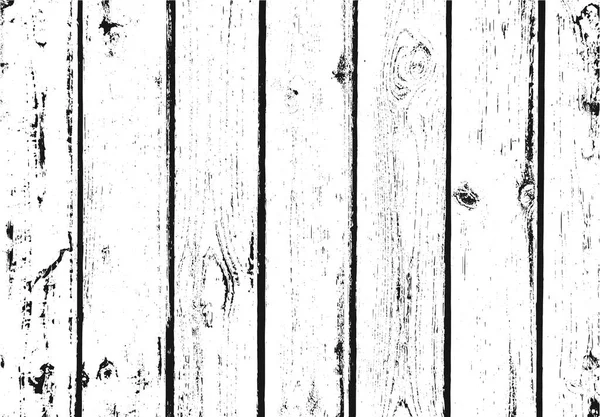 Distressed wooden planks overlay texture. Vector illustration. Wood grain background. — Stock Vector