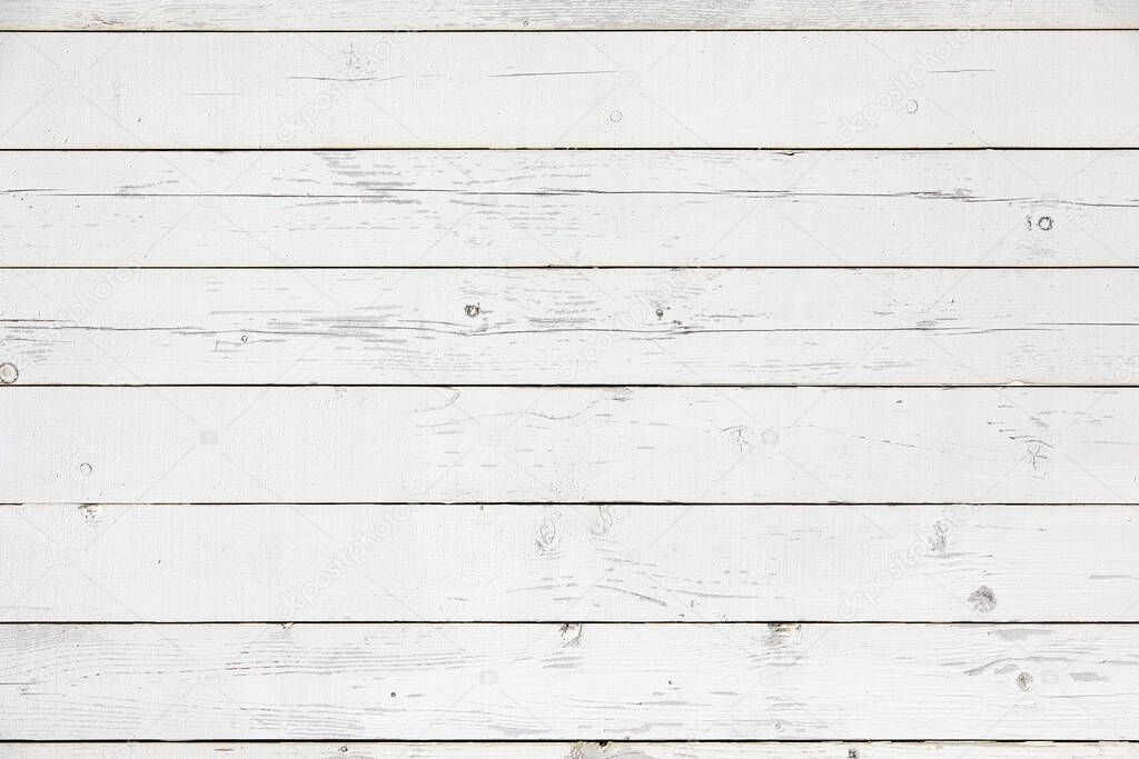 White wood texture background. Top view surface of the table to shoot flat lay.