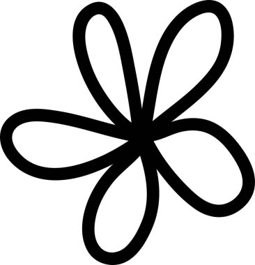 Dekorasyon desenleri, ambalaj kağıdı, duvar kağıdı, kartlar, davetiyeler, kutular, buketler için soyut karalama tek çiçek unsuru. Beyaz arka planda izole edilmiş. Vektör stok illüstrasyonu.