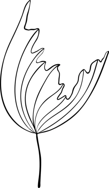 Abstraktní čmáranice jeden květinový prvek pro dekorační vzory, balicí papír, tapety, karty, pozvánky, balicí boxy, kytice. Izolované na bílém pozadí. Obrázek vektorové populace. — Stockový vektor
