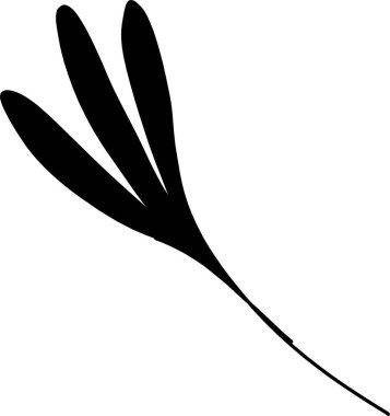 Dekorasyon desenleri, ambalaj kağıdı, duvar kağıdı, kartlar, davetiyeler, kutular, buketler için soyut karalama tek çiçek unsuru. Beyaz arka planda izole edilmiş. Vektör stok illüstrasyonu.