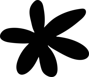 Dekorasyon desenleri, ambalaj kağıdı, duvar kağıdı, kartlar, davetiyeler, kutular, buketler için soyut karalama tek çiçek unsuru. Beyaz arka planda izole edilmiş. Vektör stok illüstrasyonu.