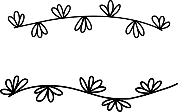Abstrato doodle único elemento floral para padrões de decoração, papel de embrulho, papel de parede, cartões, convites, caixas de embalagem, buquês. Isolado em fundo branco. Ilustração do estoque vetorial . —  Vetores de Stock