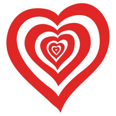 El çizimi bir kalp. Kart için sevgililer günü dekor unsuru, poster. Vektör stok illüstrasyonu.