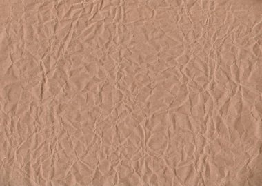 Buruşmuş kraft kağıdı. Eskimiş bir arka plan. Stok fotoğrafı.