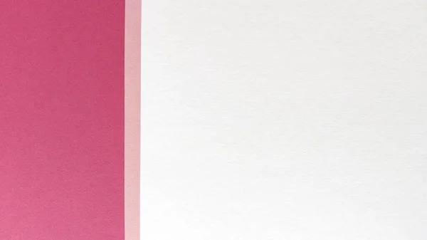 Simples Deitado Plano Com Textura Pastel Fundo Papel Rosa Branco — Fotografia de Stock