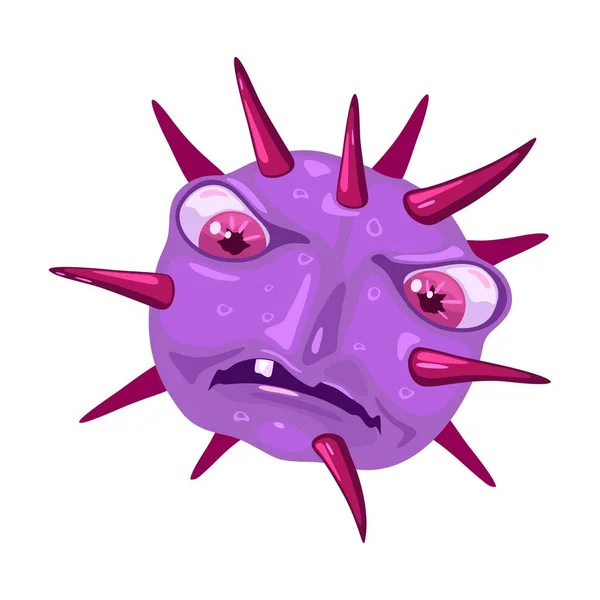 Staphylococcus aureus est une bactérie gram-positive de forme ronde . — Image vectorielle