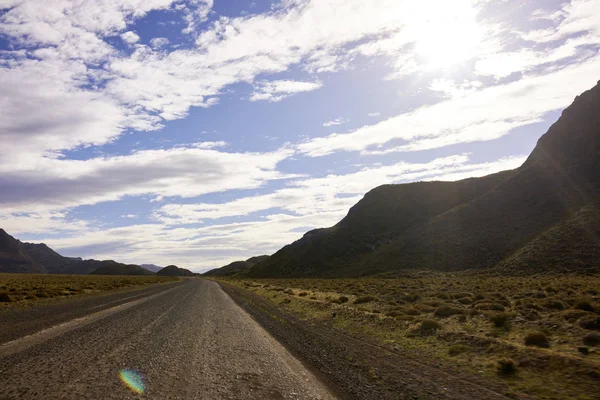 Carretera austral Straße und Landschaft in Patagonien Chile — Stockfoto