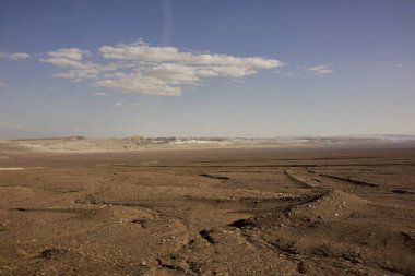 Kurak Atacama Çölü manzara