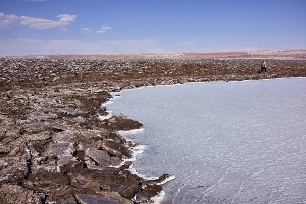 Atacama Salt Lake Appartamenti Terreno — Foto Stock