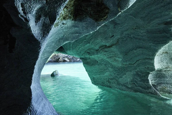智利的大理石洞穴 — 图库照片