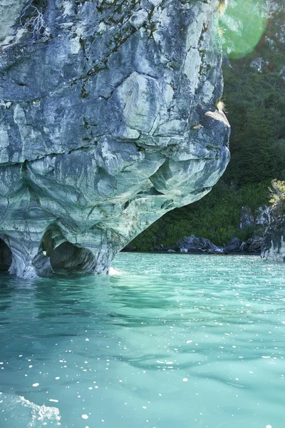 Marmeren grotten van Chili Rechtenvrije Stockafbeeldingen