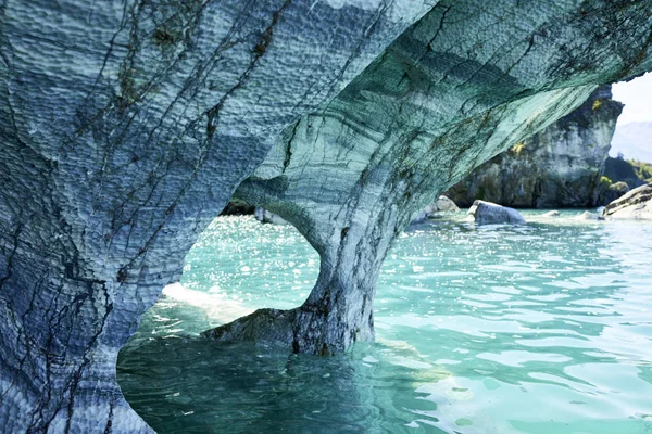 Marmeren grotten van Chili Stockafbeelding