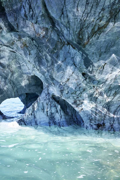 Μαρμάρινες σπηλιές της Χιλής Φωτογραφία Αρχείου