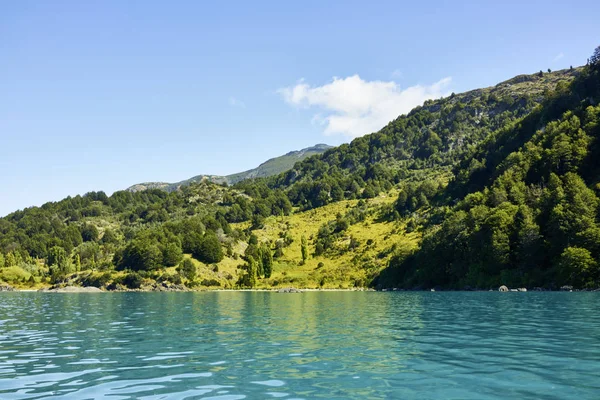 Belle Eau Turquoise Près Des Grottes Marbre Lac General Carrera — Photo