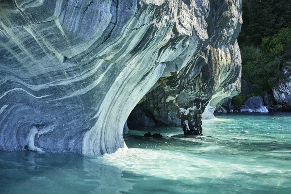 Marmeren grotten van Chili Rechtenvrije Stockafbeeldingen