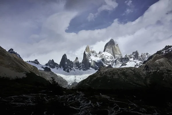 Fitz roy Bergpanorama und Landschaft — Stockfoto