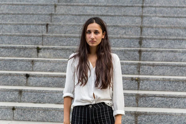 Young Middle Eastern Beauty Looking Away With Neutral Facial Expression — Stock Photo, Image