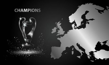 Şampiyonlar Kupası bir harita. Krom Futbol Kupa.