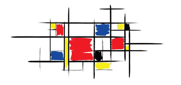 Piet mondrian — Image vectorielle