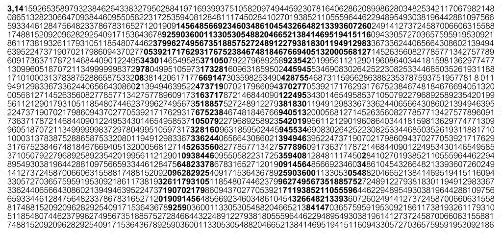 Happy PI day, 14 march, Pythagoras mathematical numbers series ( 3.14 3,14 3/14 ) symbol. Fun vector maths icon or sign banner Ratios letters formula structure. Archimedes constant irrational number