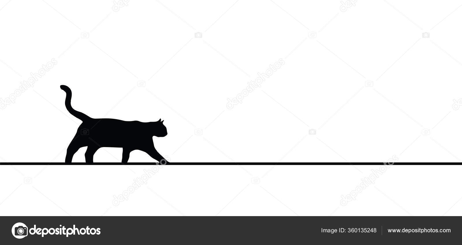 Animals Animal Cat Puss Pussy Kitty Line Drawn Pattern Vector