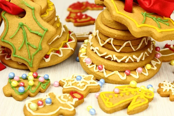 Campana Jengibre Navidad Galletas — Foto de Stock