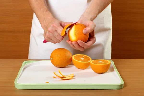 Candied Orange Zest Cooking Inglés Serie — Foto de Stock