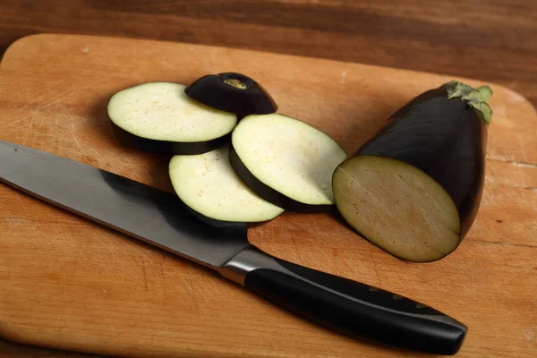 Patlıcan Pişiriyorum Yakın Kesim — Stok fotoğraf