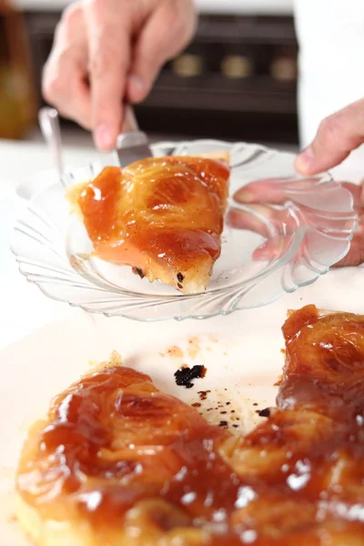 Maçã Tarte Tatin Com Canela — Fotografia de Stock